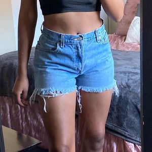 Denim Levi shorts